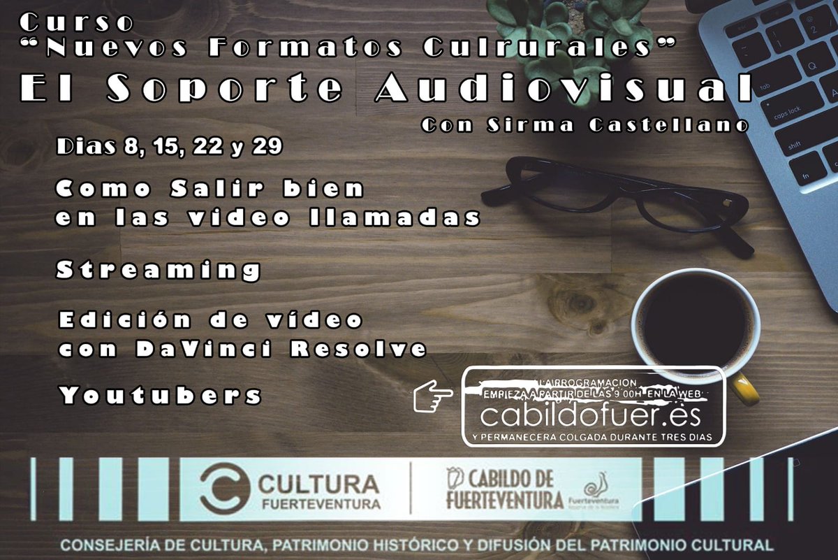 El Cabildo de Fuerteventura ofrece un curso gratuito de habilidades audiovisuales a través de la Agenda Cultural
rtvaguacabra.com/noticias/el_ca…