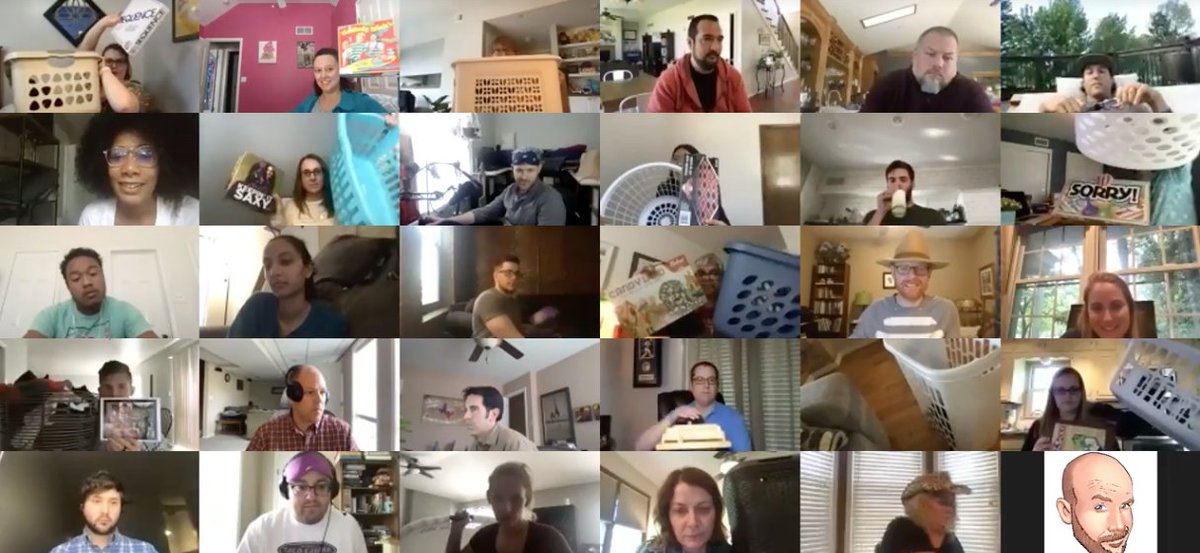 Evolytics's tweet photo. To celebrate #CincodeMayo2020 this year, our Fun Committee hosted a virtual scavenger hunt. We were all running through our individual houses to find things like house plants, holiday decor, fire extinguishers, and wine openers. https://t.co/V0v5WldG1K
