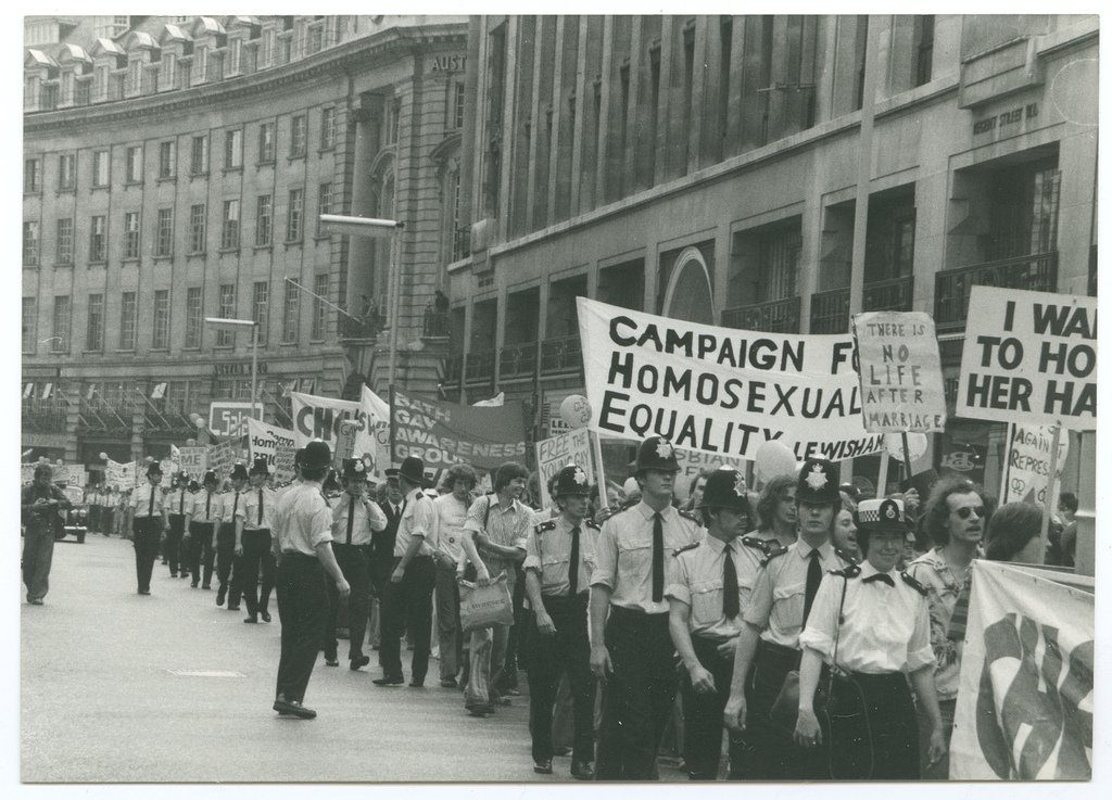 LGBTPlusProud's tweet photo. via #LSESpectrum - A photo of #PrideinLondon 1974 from #LSELibrary archives
#LondonLGBTPride #nofilter https://t.co/QAfT0hsweR