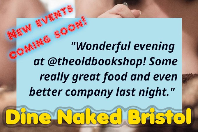 😞 We had planned to be having a great evening of naked dining at @TheOldBookshop tonight. We've had a fab time there at our past events - so we'll reschedule as soon as we can.  #bristol #food #WhatsOn #Lockdown #Naturism #WorkNakedWednesday #NormalisingNaturism