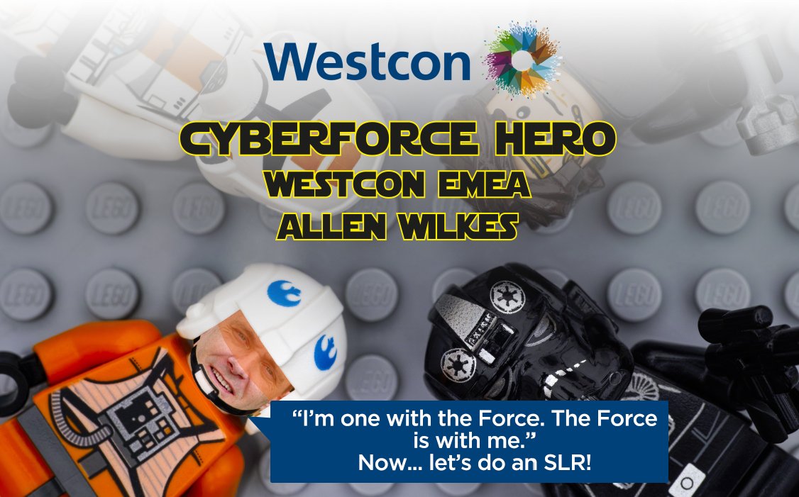 WestconUK's tweet photo. The force is strong in this one. #CYBER4thBeWithYou @NextWavePartner https://t.co/9OFYASHJ5J