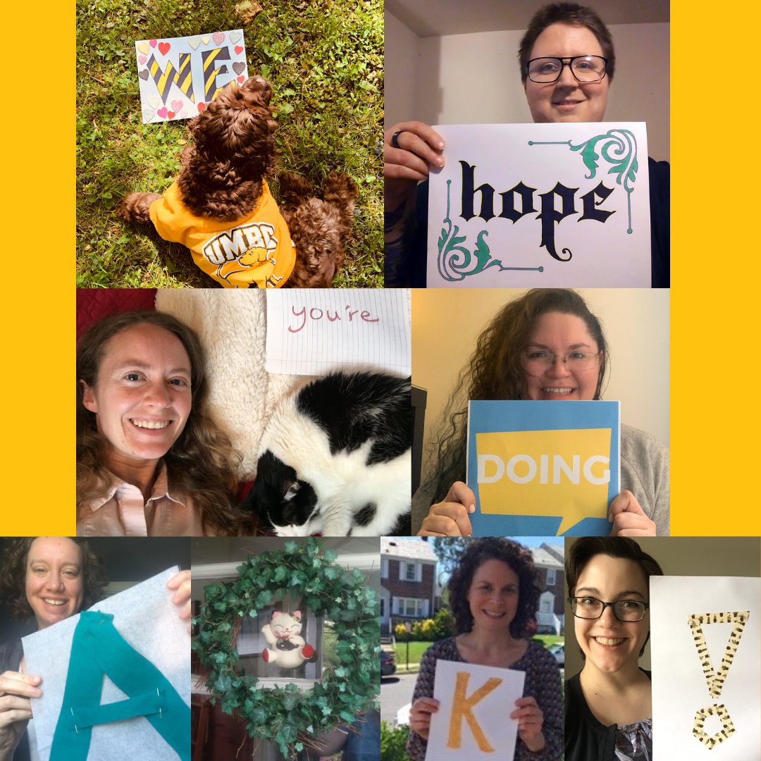UMBCLibrary's tweet photo. We're missing our Retrievers fiercely on this gloomy Wednesday! Don't forget that we're offering many services virtually--see the full list here: https://t.co/dqHWNVbKHX Stay safe, and let us know how we can help!
#umbctogether https://t.co/EhlYtsItOH
