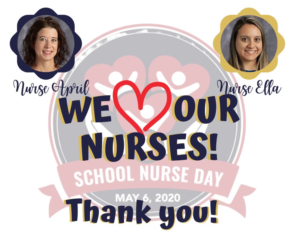 Join us in wishing Nurse April and Nurse Ella a Happy Nurses Day. Thank you for all that you for our staff and students #HappyNursesDay