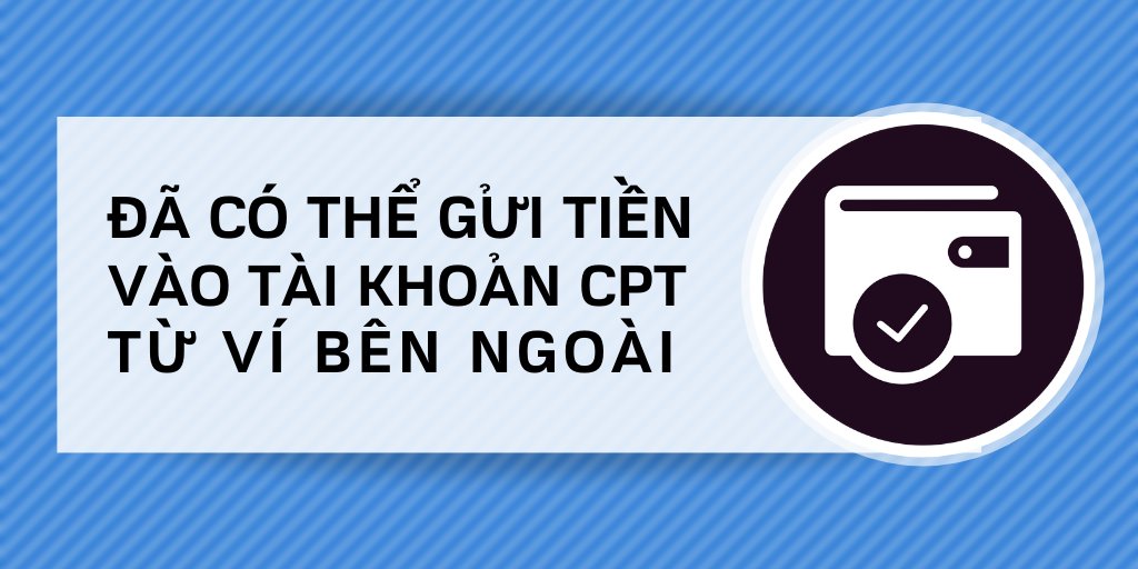 cryptaur_vn's tweet photo. Chúng tôi vui mừng thông báo đến Bạn rằng trong tài khoản cá nhân trên phiên bản website đã được mở thêm chức năng nạp #CPT từ ví bên ngoài ... https://t.co/TOocJwUqYO https://t.co/vOFU99wChr