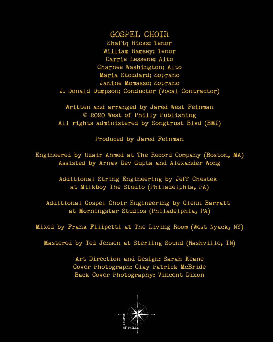 jaredfeinman's tweet photo. “(Let’s Sing For) Love and Be Free” was recorded over the span of two years with more than twenty-five musicians. This song's arrangement features a ten-piece string section, a horn section, and a gospel choir from Philadelphia. #loveandbefree https://t.co/zyE75sKUvi