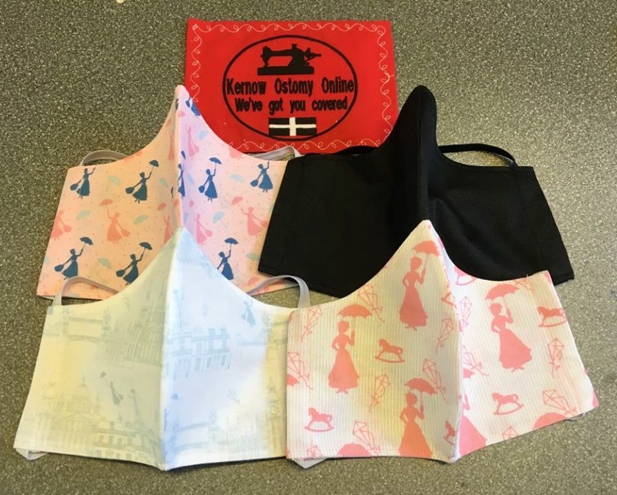 LHBodybeautiful's tweet photo. It's been a busy day today, mask orders ready to go in the post tomorrow. #facemasks #protectyourself #ProtectTheNHS  #handmade #kernowostomyonline ©Kernow Ostomy Online https://t.co/pSIc0Ku9Mq