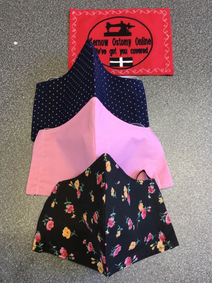LHBodybeautiful's tweet photo. It's been a busy day today, mask orders ready to go in the post tomorrow. #facemasks #protectyourself #ProtectTheNHS  #handmade #kernowostomyonline ©Kernow Ostomy Online https://t.co/pSIc0Ku9Mq