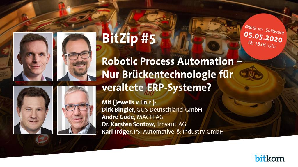 Bitkom_Software's tweet photo. Für alle, die gestern bei der Diskussion zu #ERP und #RPA nicht dabei sein konnten, gibt es den Leitfaden zum Nachlesen hier:
https://t.co/uf49Bmjy89
und das #BitZip zum Nachsehen und Nachhören hier: https://t.co/yn4Huz2hU5 https://t.co/nj3yVZOFl9