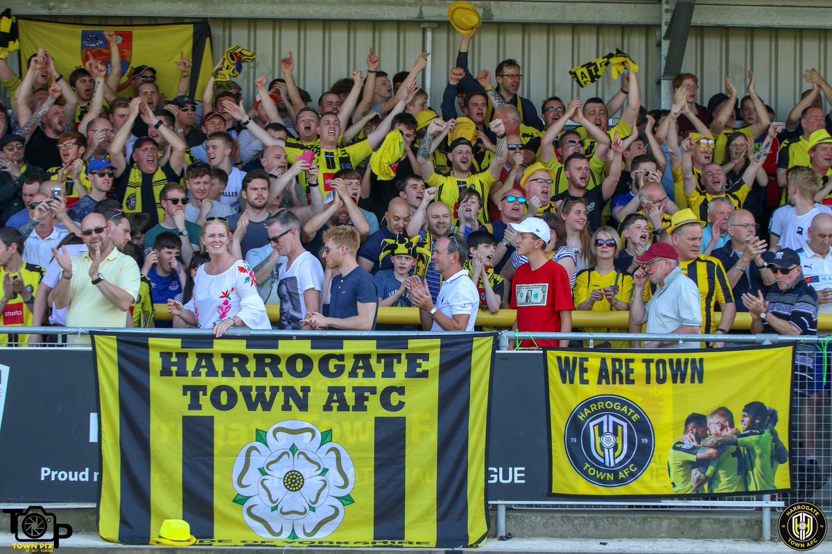 HarrogateTown's tweet photo. ↩️ | Two years ago today we progressed to the National League North Promotion Final courtesy of a 94th minute @DomKnowles92 goal against Chorley 

📝 Report 👉 https://t.co/vrbOoTIU3q

📷 Gallery 👉 https://t.co/usxV53YJ95

🎥 Highlights 👉 https://t.co/XNxutGmkyn https://t.co/UUp3gVcgYE