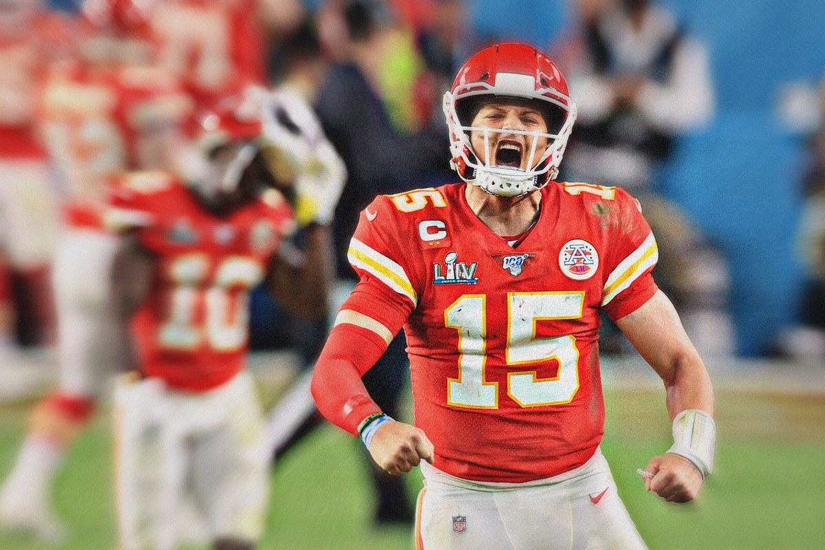 NFL_Stats's tweet photo. Patrick Mahomes’ Career Stats

• 2 Seasons (31 Games)
• 724 for 1,099 (65.9 %)
• 9,412 Passing Yards
• 303.6 YPG, 8.6 YPA
• 76 TDs - 18 INTs
• 108.9 Passer Rating
• 2x Pro Bowler, 1x All-Pro
• 2018 MVP + OPOY
• SB LIV Champ + MVP

#Chiefs https://t.co/4qOkzbSLRJ