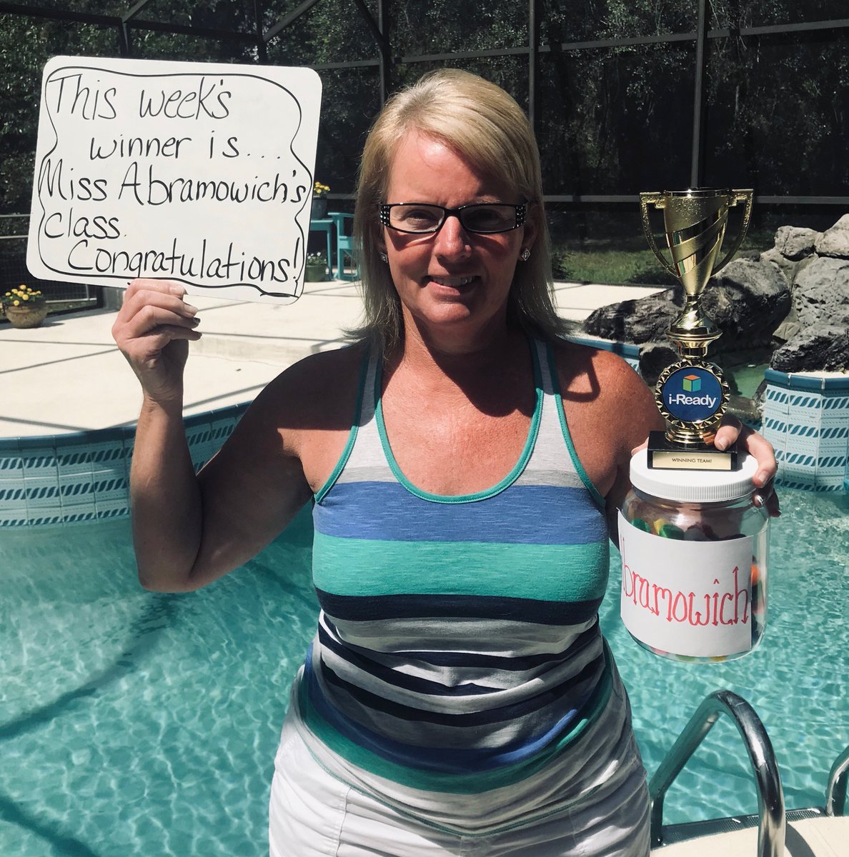 debbie_eckstein's tweet photo. Miss Abramowich’s class sailed into 1st Place as the winners of our iReady Jar Wars! Keep working hard, 4th grade Shooting Stars!! ⁦@PGE_Stars⁩ #PGEStarStudents https://t.co/zU65w8xLjC