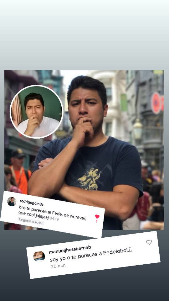 NetoJuarez_'s tweet photo. Me han comentaron esto en Tik Tok y quise saber si era cierto
Yo siento que no me parezco a @SoyFedelobo jajaja
Ustedes que opinan?
#TikTok #fedelobo #fedewolf https://t.co/L5REIWkhBG