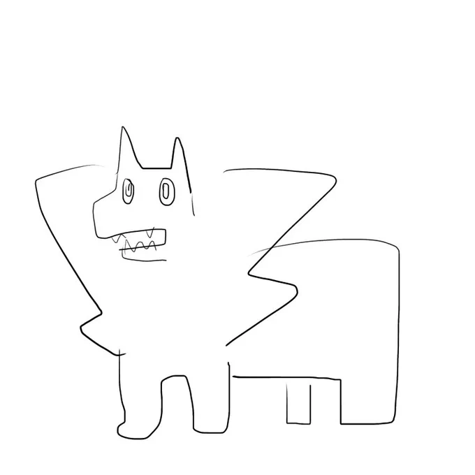 何も見ないで描いたザマゼンタとザシアン 