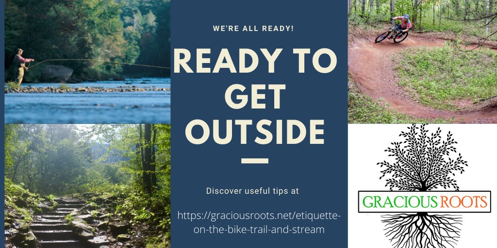 GraciousRoots's tweet photo. Hopefully, we will be able to get back outside, within reason of course, as the danger declines. So, we've put together a few refreshers for the Trail, Water, and on the Bike. https://t.co/ALx7MJdw4w