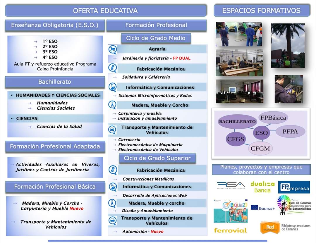 IESAnaLuisa's tweet photo. ✅Nuestra Oferta Educativa‼️

A la espera de apertura del procedimiento de admisión https://t.co/exHOeoPjVo