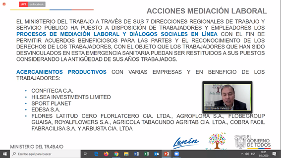 LaboralAN's tweet photo. @Luis_PovedaV Confirma que se han llegado acuerdo en acciones de mediación laboral con varias empresas y en beneficio de los trabajadores, hemos mantenido acercamientos productivos con empresas como #Confiteca #Edesa #FloresLatitud entre otras https://t.co/rV1zim6xL0