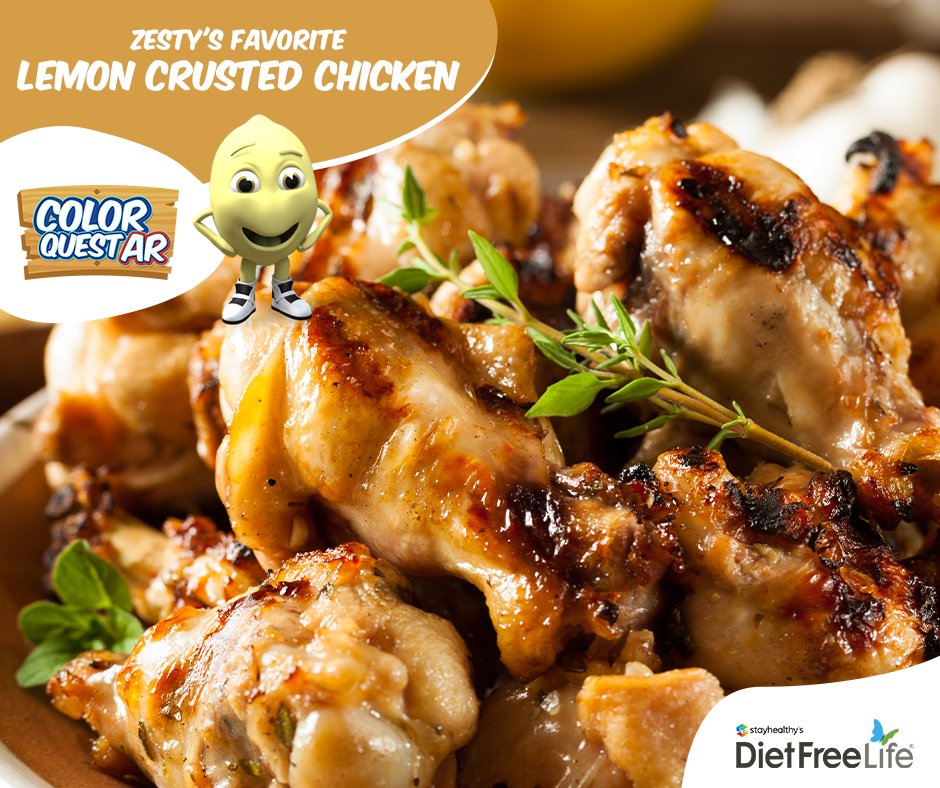 ColorQuestApp's tweet image. We've got an AMAZING new recipe for you this week. This is Zesty's Favorite🍋: Easy-Lemon Crusted Chicken. This is a super easy 3-step meal that will leave you and the family wanting more! Make this recipe tonight by heading to our recipe blog here: bit.ly/3bVvst1
