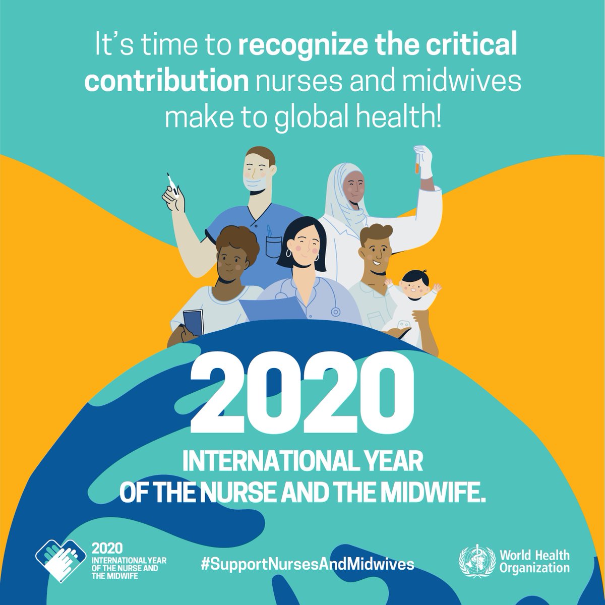 SpectrumHealth's tweet image. The World Health Organization declared 2020 to be “the Year of the Nurse and Midwife” at the end of 2019. On National Nurses Day, take a moment to thank a nurse for their work before, during and after COVID-19. bit.ly/3b05m6Y #NursesWeek #SupportNursesandMidwives