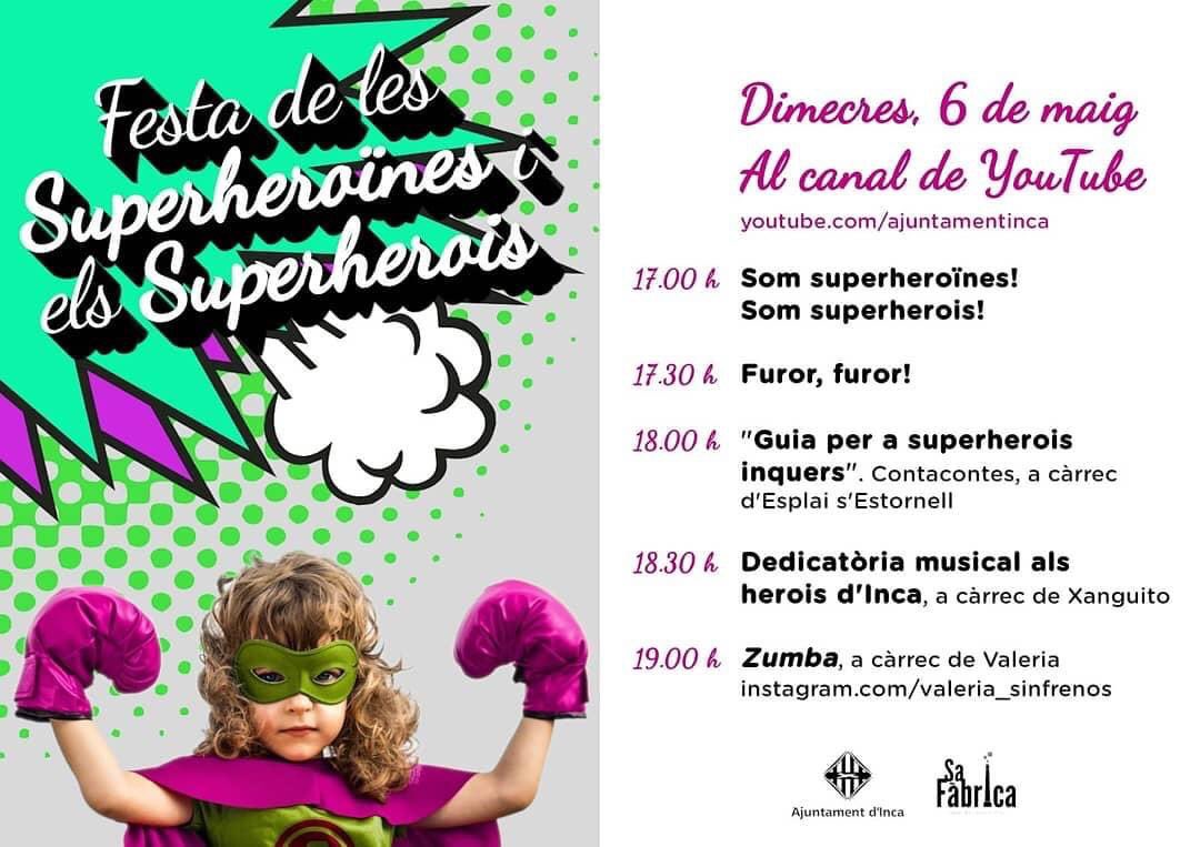 Com a part del Dijous Gros, avui és realitza una festa per els superherois i superheroïnes d'inca. 

Per aquest motiu, desde l'esplai s'estornell ens hem inventat aquesta meravellosa història!! 

Aquí teniu el link per poder accedir al conte al youtube: youtu.be/kPQlz0y7L38