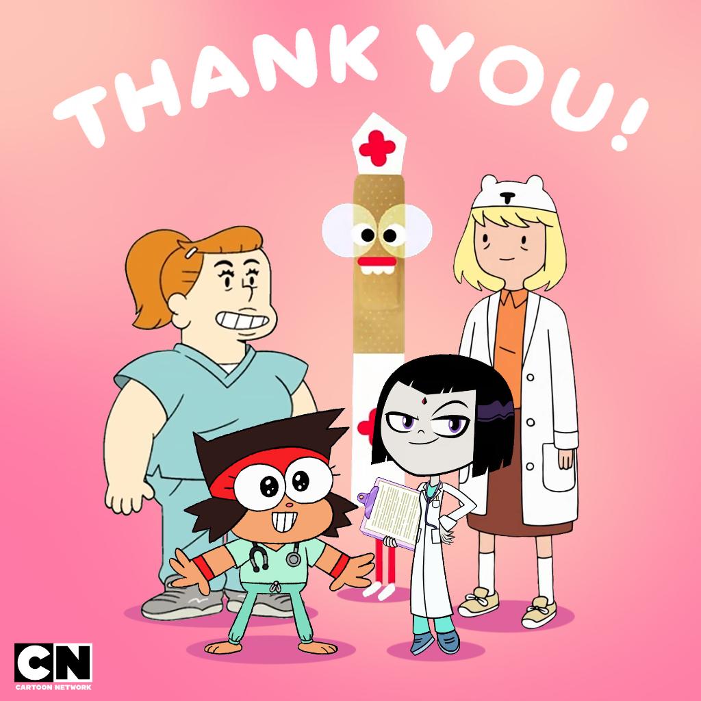 We can't say #ThankYouNurses enough 💞👩‍⚕️🩺 We are so grateful for the hard work you all do to keep us safe!

#NationalNursesDay #CartoonNetwork #CNCheckIn #StaySafe