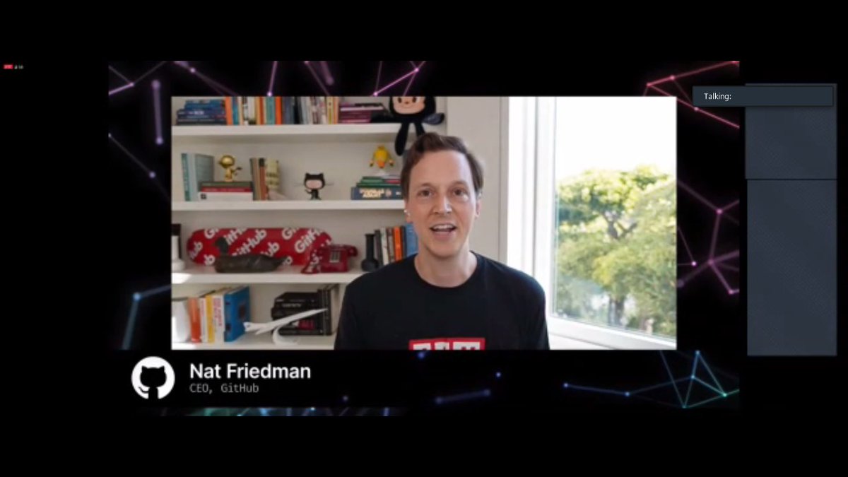 khushbooverma's tweet image. CEO, GitHub @natfriedman kicked off #GitHubSatellite with a dope entry! 🔥😎

#GitHubCampusExperts #GitHub @GitHubEducation @github @GitHubIndia