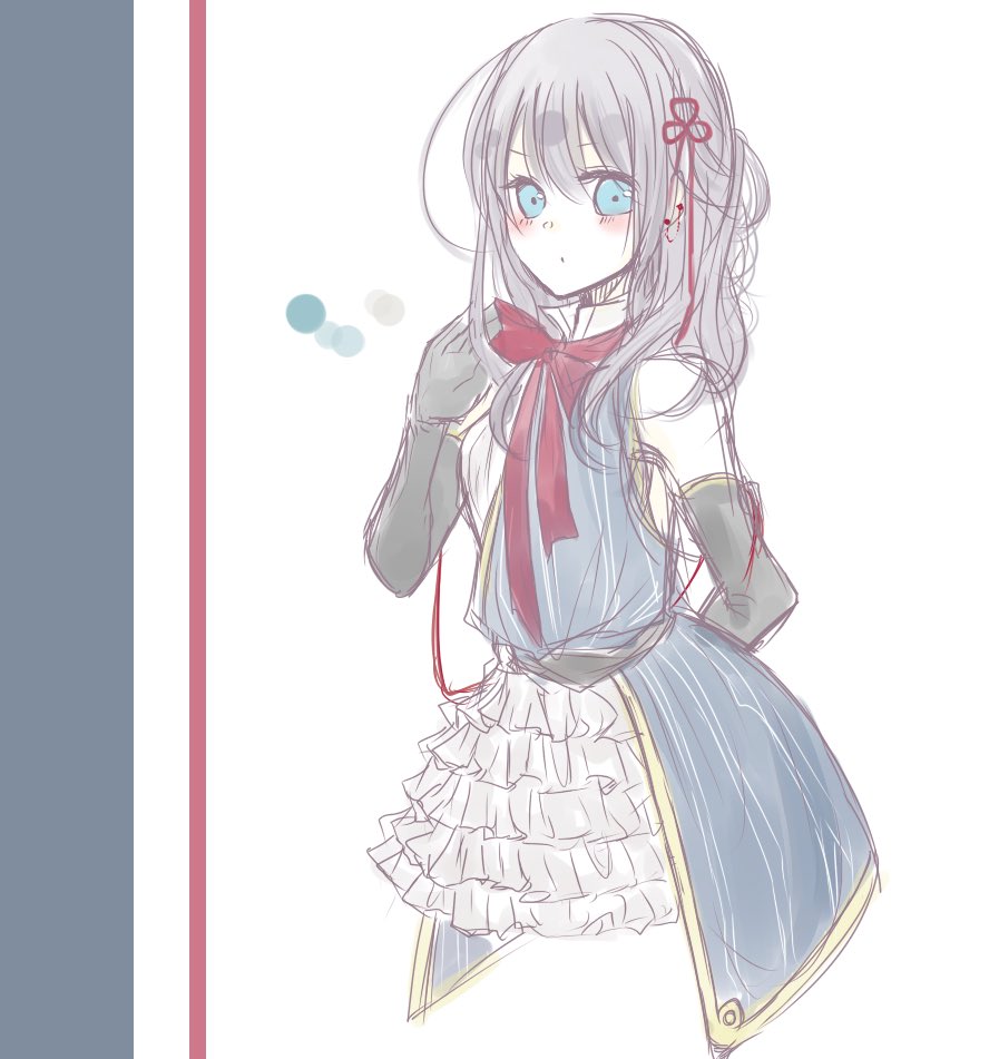 懐かしくなったので堀川の近侍ドレス再掲 これはかわいいと思う自画自賛 桜井 のイラスト