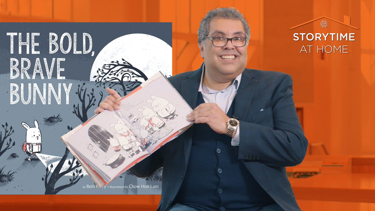 calgarylibrary's tweet image. Mayor @nenshi is back for another #StorytimeAtHome. Today he&apos;s reading from a @HarperCollinsCh favourite: “The Bold, Brave Bunny.” Stream your favourite episodes: bit.ly/3f8dfuh #yyckids #calgarylibrary @cityofcalgary