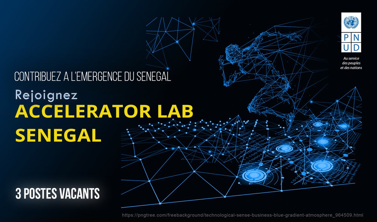PNUDSenegal's tweet photo. Intéressé(e) par l’#INNOVATION &amp; les DÉFIS du #DÉVELOPPEMENT? 
Rejoignez PNUD #AcceleratorLab #Senegal 
3 postes vacants: https://t.co/iooI9FUBO4 
   .Head of #Exploration  
   .Head of #Experimentation 
   .Head of #SolutionMapping 
Candidatures féminines fortement encouragées https://t.co/yZcuNRoQuL