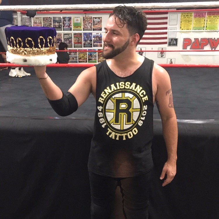 Official_PAPW's tweet photo. Every weekday, PAPW will post an official Superstar of the Day! Today's featured superstar is Nick Delta! The 2019 King of Paradise, Delta is another fan favorite at PAPW! 
#ProWrestling #ProfessionalWrestling #AEW #NXT #WWE #PAPW #KingofParadise #NickDelta #Delta @TheNickDelta https://t.co/P2LMe3TLLZ