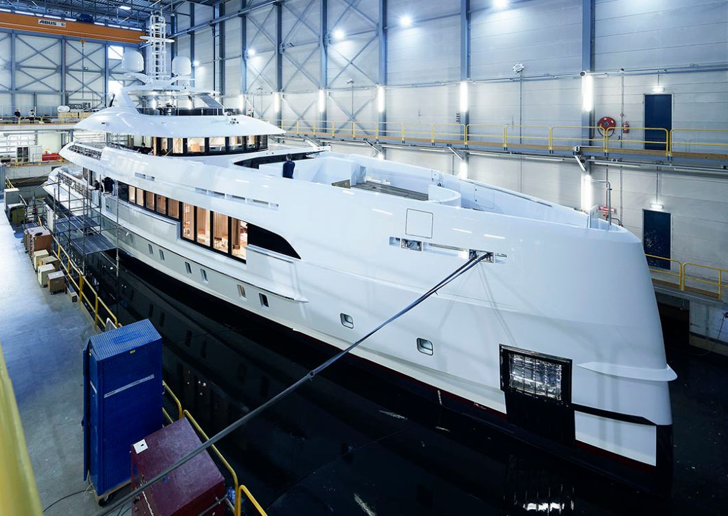 Hydromar1928's tweet photo. Project Electra, build by @HeesenYachts, is currently on the North Sea for extensive Sea trials. Hydromar worked closely with Heesen to design and deliver hydraulic equipment for this 50m aluminium hybrid yacht. https://t.co/38C1laOg4J #basedonstandardsolutions #dutchquality https://t.co/2ZOgAq5MYd