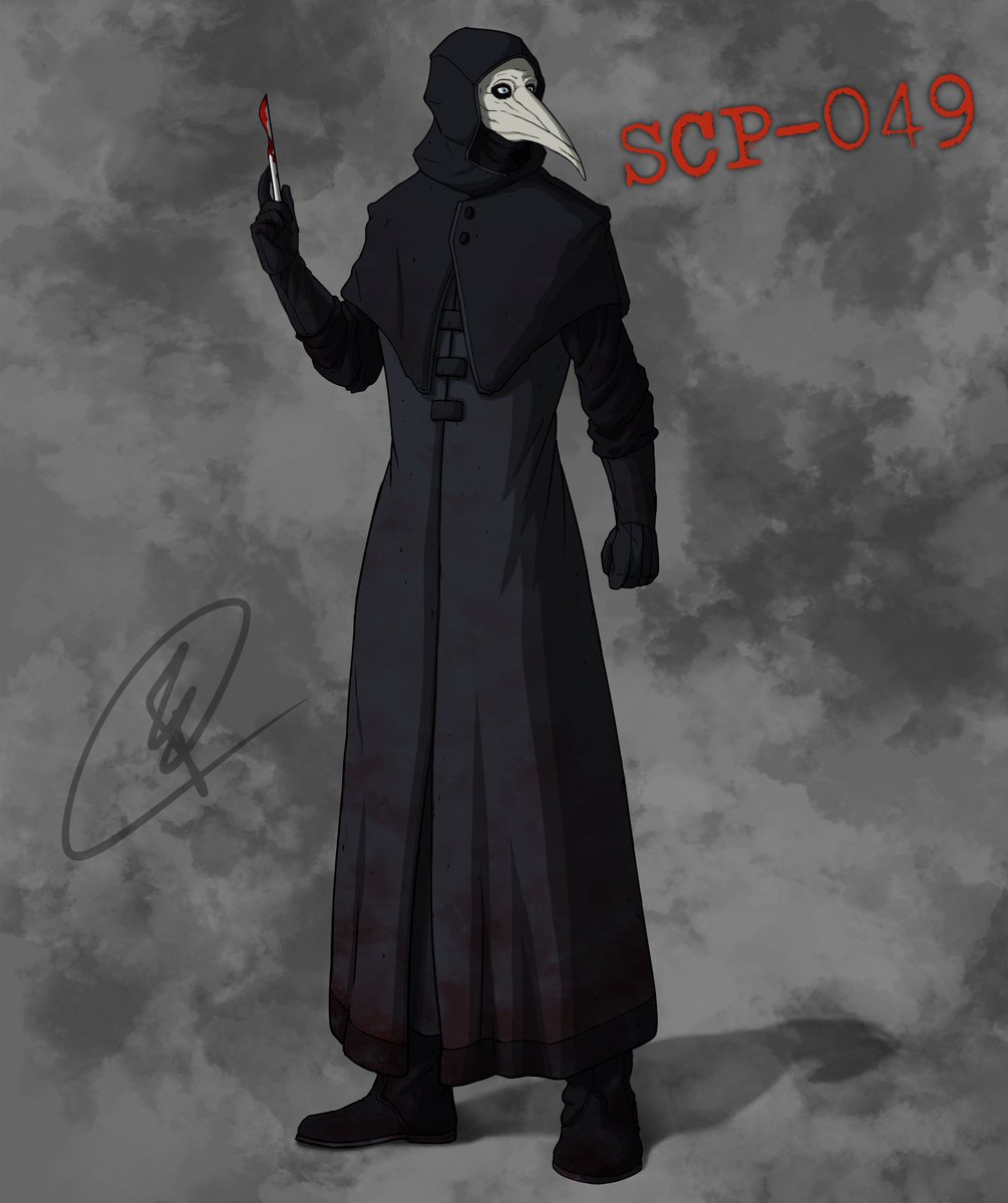 Chimericecho Scp 049 Plague Doctor Scp Scpfoundation Scp049 Fanart