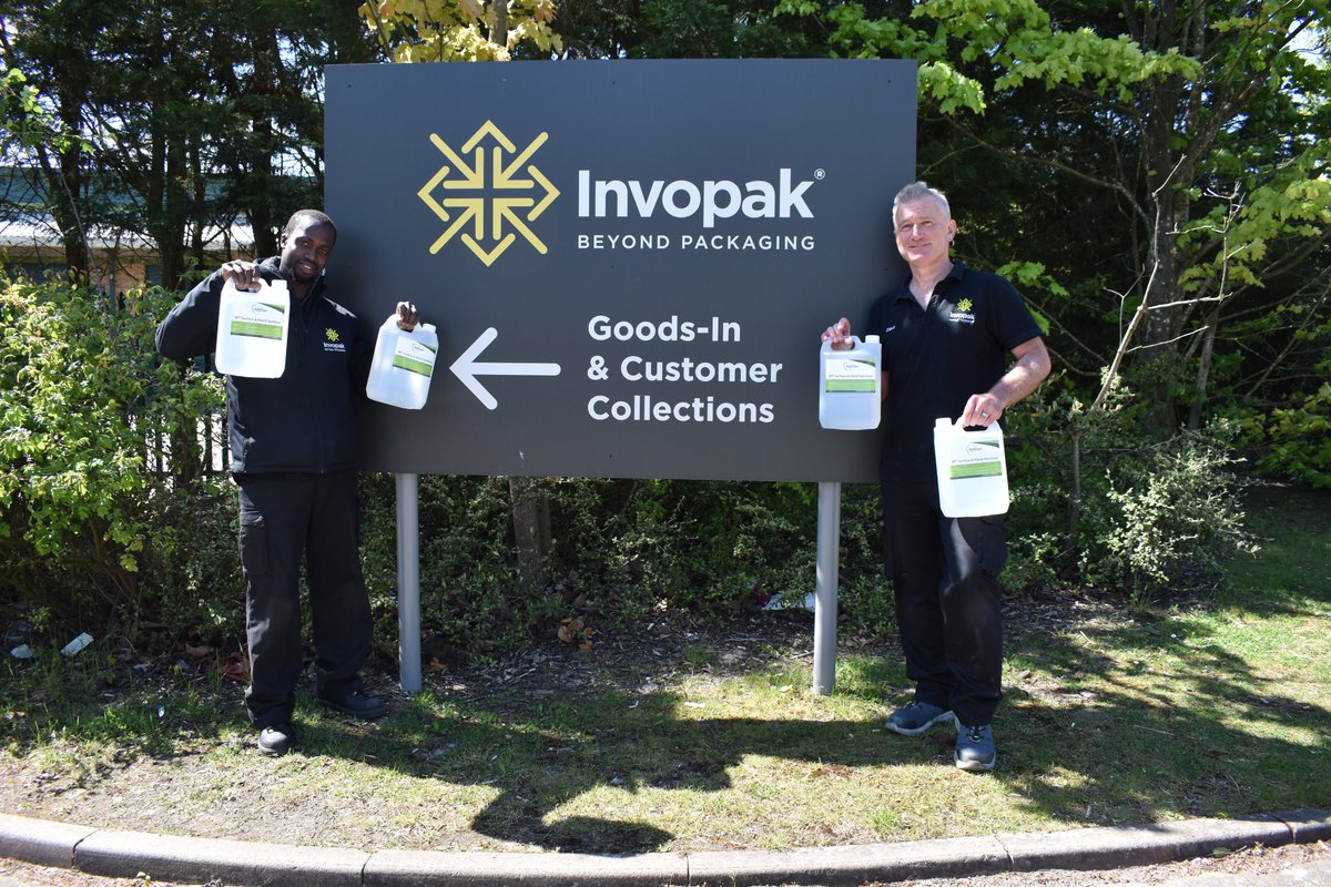 invopak's tweet photo. We’re donating 600 Litres of hand sanitiser to those in need.
Visit our blog to find out more: https://t.co/jGx8oX6LdX
#BeyondPackaging #HandSanitiser #Covid19 https://t.co/rKvYYFtWPw