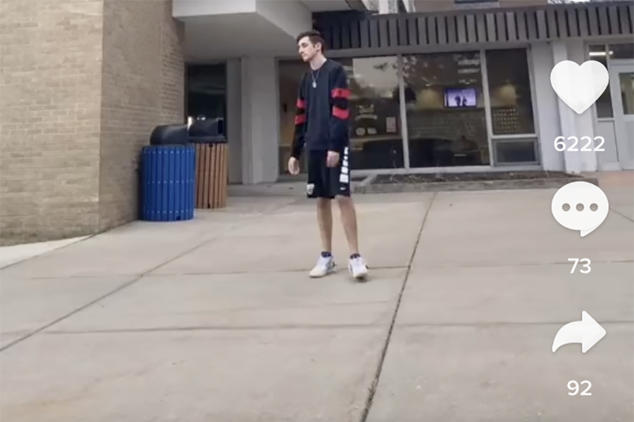 UWWhitewater's tweet photo. Warhawk Luca Petrogalli has gone viral on TikTok while living alone on his residence hall floor.

https://t.co/qerZkajt5U https://t.co/IThSqu31OW