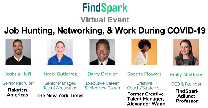 FindSpark's tweet photo. 📅5/13 @ 2pm ET! Free RSVP: https://t.co/RM3MW6BlCs
Meet:
👏Joshua Huff, Sr Recruiter
Rakuten Americas
👏Israel Gutierrez, Sr Manager, Talent Acquisition
The New York Times
👏Barry Drexler
Expert Interview Coach
👏Sacsha Flowers
Coach, Formerly, Alexander Wang
#FindSpark https://t.co/NrgQms1Wwe