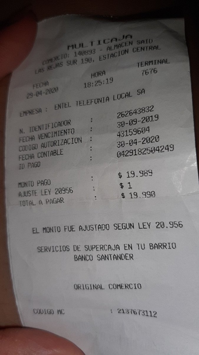 yrismaris's tweet photo. @entel_ayuda Hola el día 29 pague el servicio y hasta ahora no lo he podido utilizar he llamado para colocar el reclamo y nadie atiende escribi por WhatsApp y me dicen que solo para contratar no puedo perder eso 20 mil pesos necesito una respuesta https://t.co/PAZUhsPnfa