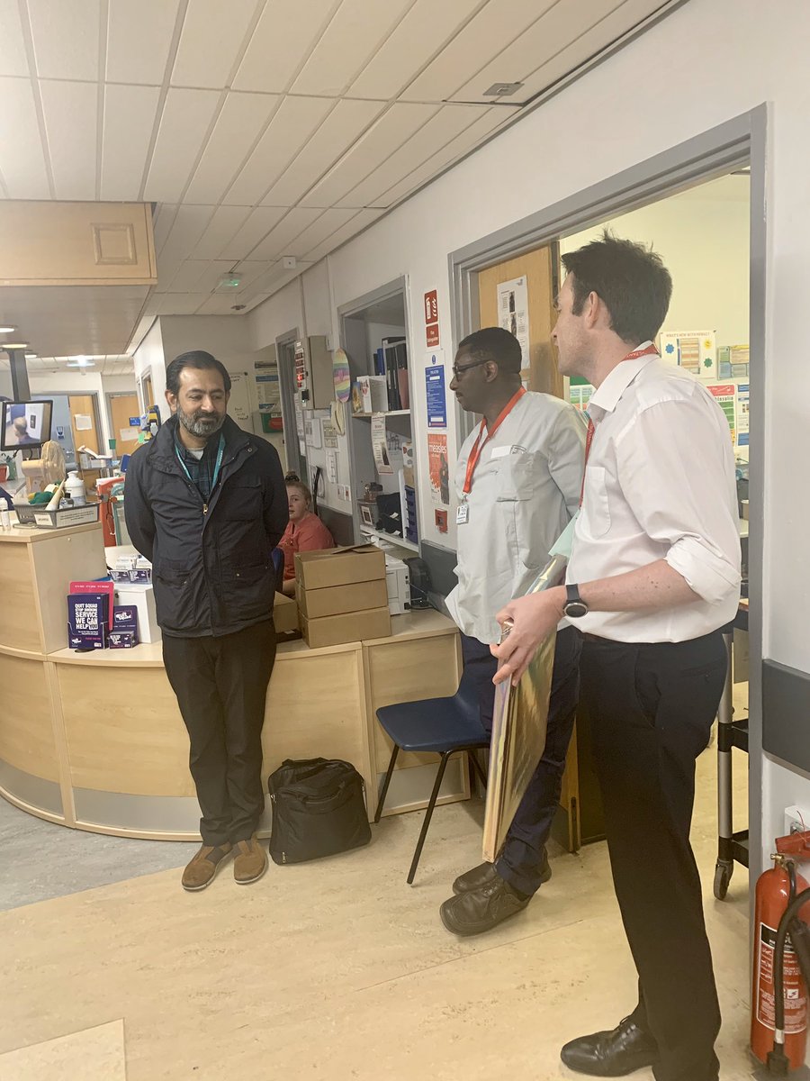 Today we waved goodbye to Dr Fazal who will take a consultant post at Tameside hospital. Thank you for your care and support. Ward 37 will miss you every happiness. 🌈💙🌈💙🌈💙