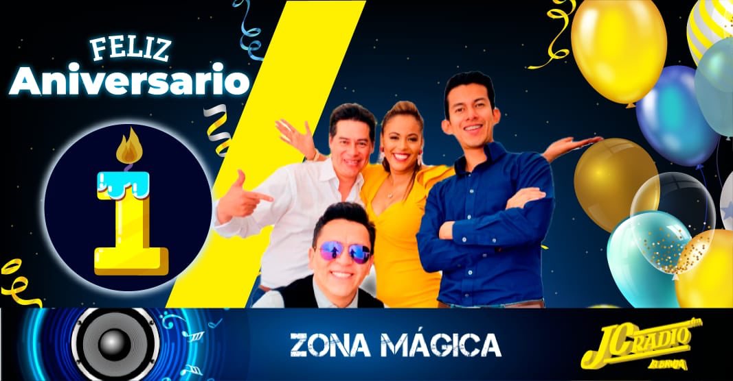 jcradiolabruja's tweet photo. Hoy #ZonaMágica cumple su primer año 👏👏👏 hoy no te pierdas nuestro programa especial de #aniversario 😀 https://t.co/YD8uWIZ4mP