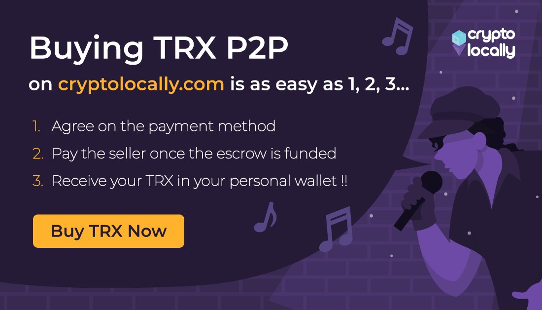 Want to buy $TRX but don’t know where to start? Try our easy-to-use P2P trading platform and start buying TRX with your local currency!
#TRONaroundTheWorld #TRONforEveryone #TRON <a href="/Tronfoundation/">TRON Dao</a>