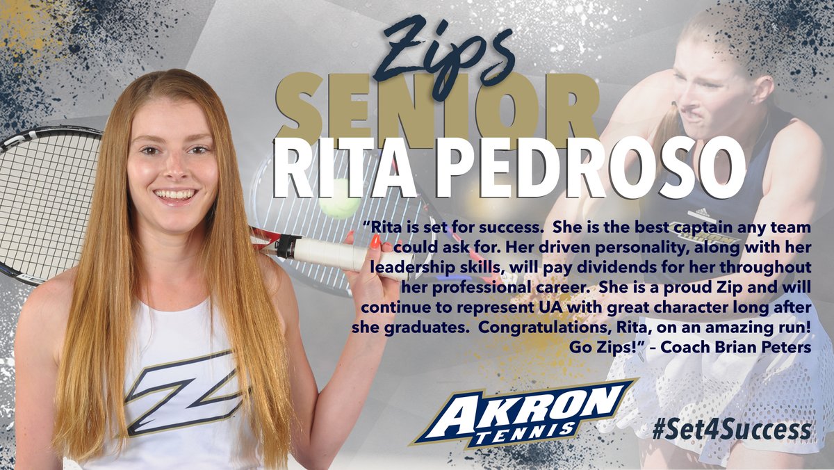 ZipsWTEN's tweet image. Congratulations to senior Rita Pedroso!

#Set4Success | #ZipsRiseTogether