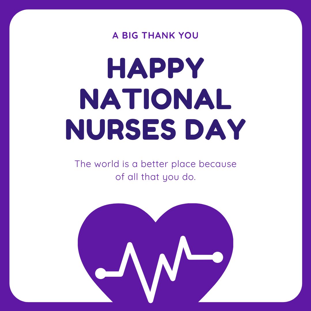 Giving a HUGE shoutout today (and every day) to our nurses.
💜
Happy National Nurses Day! Thank you for everything you do.
.
.
.
#nationalnursesday #huganurse #thankyounurses #gratitude #curostrong #curocares #nursesrock #nurseappreciation
