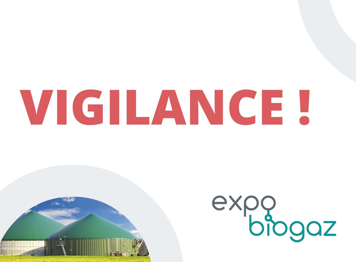 expobiogaz's tweet photo. 🔴Message de #vigilance à l'attention de nos exposants !
Des sociétés tentent actuellement de mettre en place des opérations #frauduleuses en annonçant la mise en place de procédures d’accompagnement en cas de report ou d’annulation de nos #salons. 
> https://t.co/dzaJvRj9Pv https://t.co/pNgrtuERL2