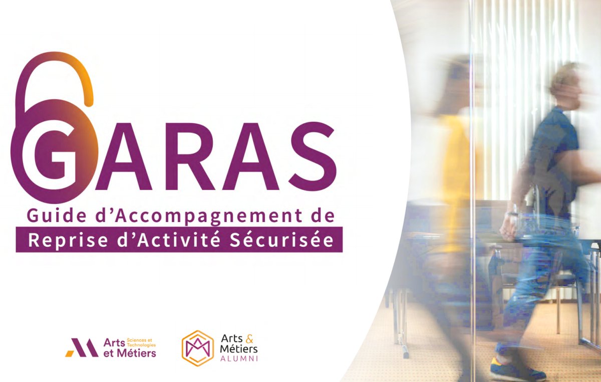 AM_Alumni's tweet photo. Le programme GARAS (Guide de Reprise d'Activité Sécurisée), créé par @ArtsetMetiers_ et la Soce est opérationnel. Le programme est destiné à aider les TPE/PME à redémarrer leur activité. Plus d'informations https://t.co/2t6gBxbFJi
S'inscrire au programme https://t.co/wNZGetH9yE https://t.co/65nj1Wbydr