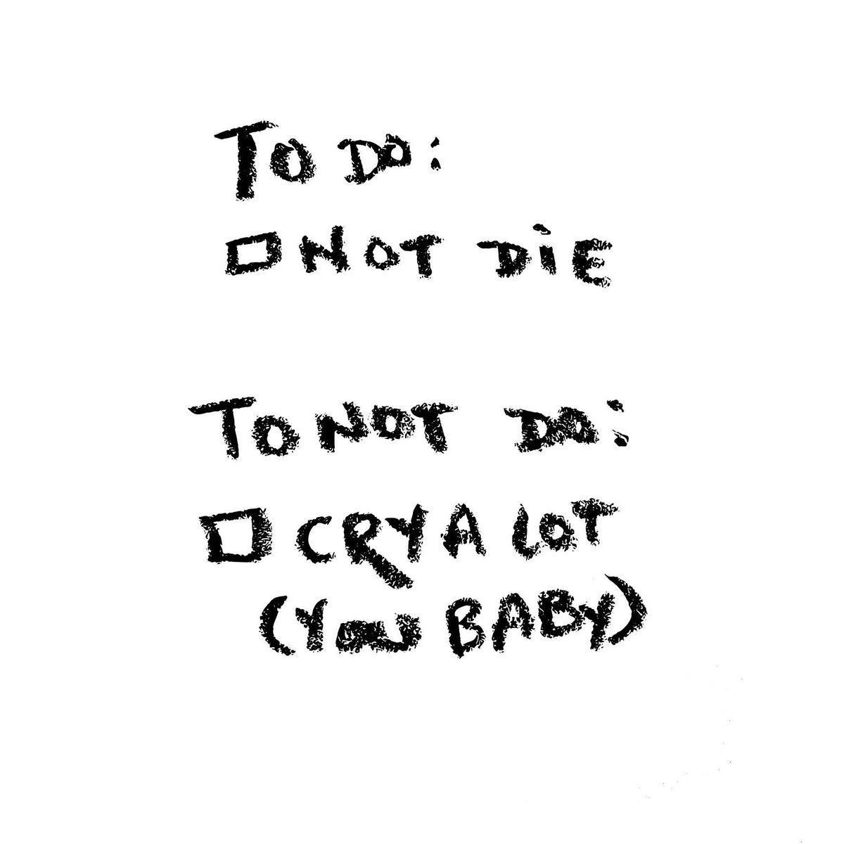 Trying not to die<3