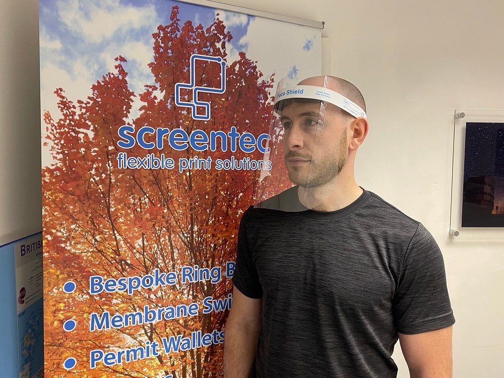 Rhondda business <a href="/screentec/">Screentec</a> are now producing 4,000 of these CAT II, EN 166:2002 rated shields a day after realising that those not working directly for the NHS were unable to source the PPE they needed. 

These are available to order now by calling Tom on 07976082294.