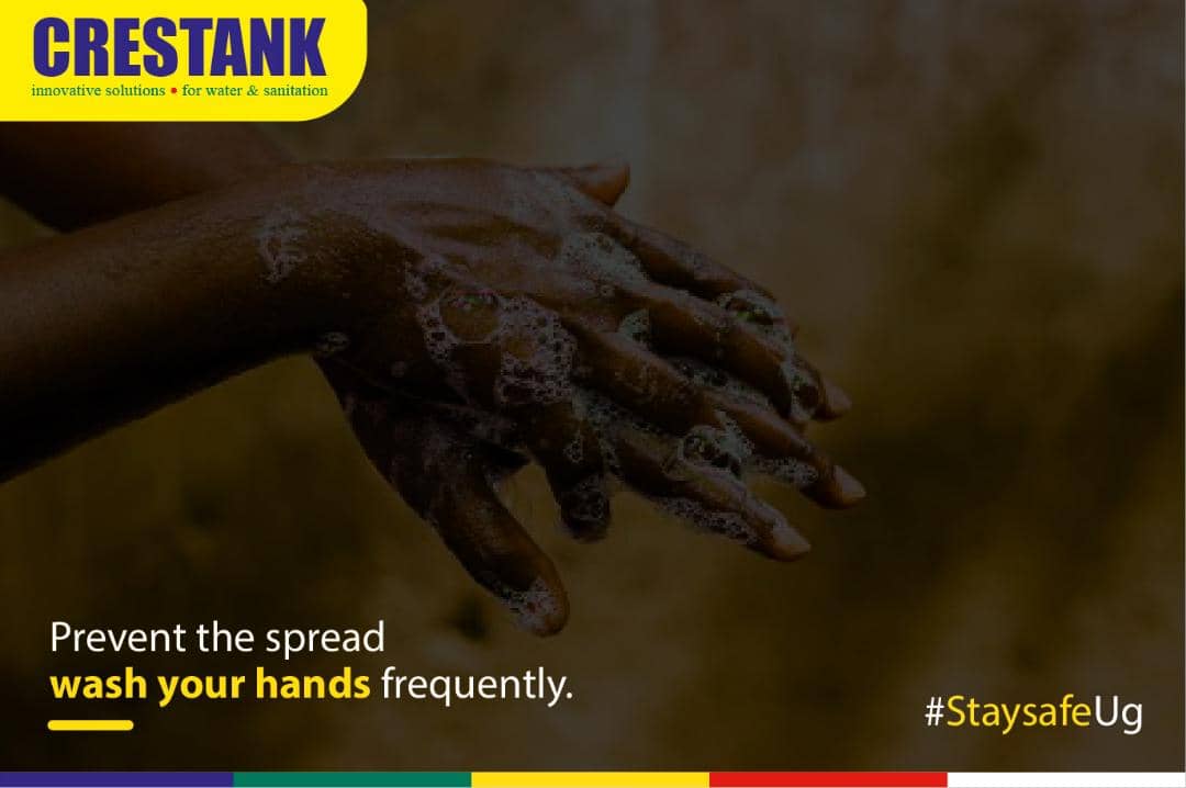 crestanks's tweet photo. Washing your hands is one of the ways to prevent the spread of #COVID19.  #Crestanks cares about your health and that's why we encourage you to follow all Ministry of Health guidelines. We're into this together! 

#FightAgainstCovid19 #StaySafe #SafeUg #Crestanks https://t.co/4TmEcZJEYu