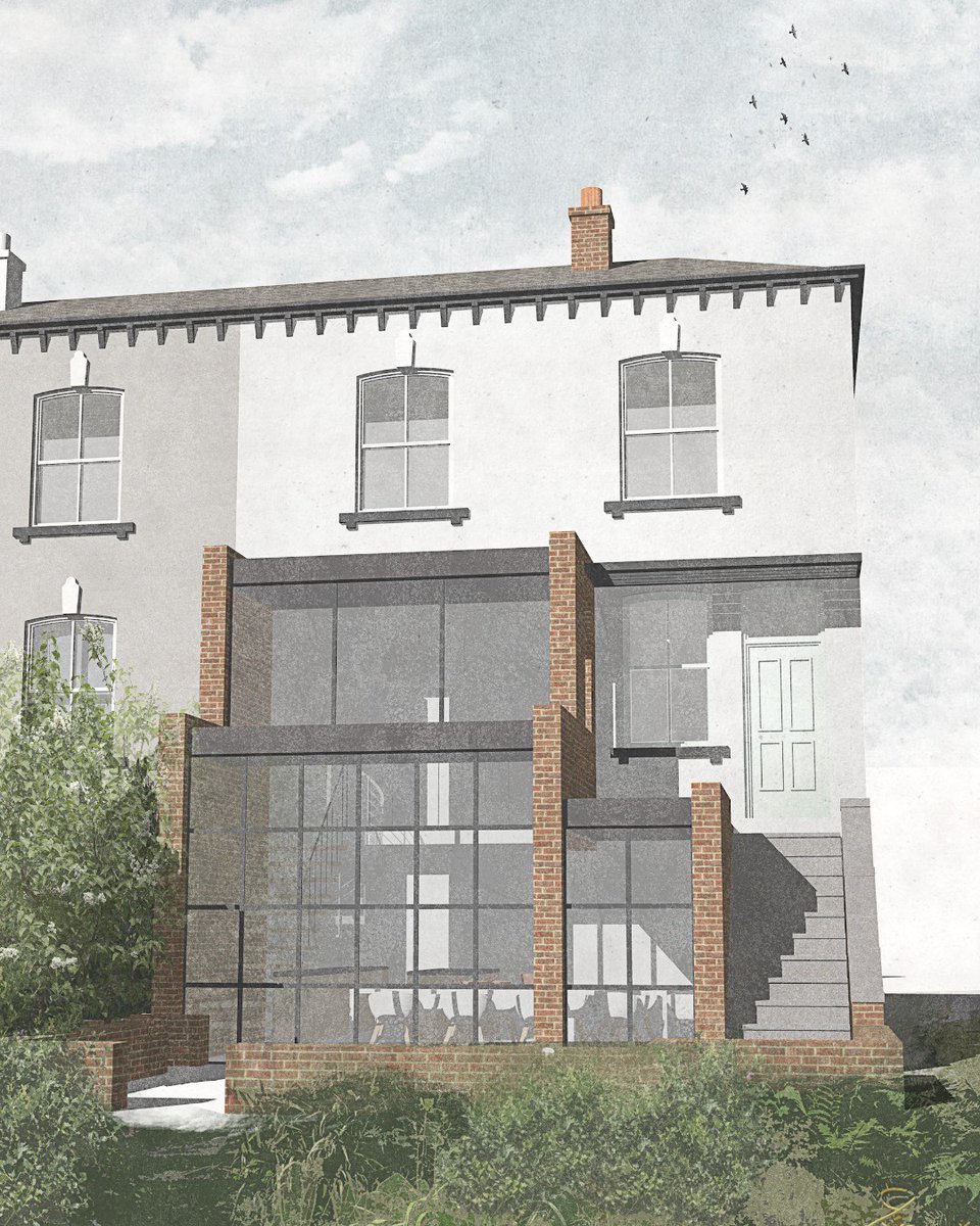 ButterfieldArch's tweet photo. A visualisation of our proposed two storey rear extension to a beautiful period property
Watch out tomorrow for a photo of the finished article! 

 #stayhome #WFH #architecture #architect #ukdesigner #extension #extensiondesign #designwork #pinterestaddict #ukarchitect #Leeds https://t.co/FbvPVDFFVo