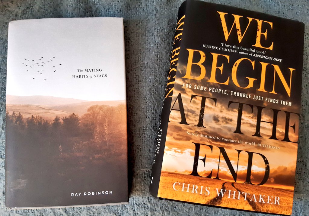 bookkaz's tweet photo. It doesn't happen often, but I've just had the pleasure of reading 2 amazing books one after the other.... 😍❤ I love bookish moments like this!! @EyeAndLightning @ZaffreBooks @WhittyAuthor #TheMatingHabitsOfStags #WeBeginAtTheEnd https://t.co/I56JdEwMUc