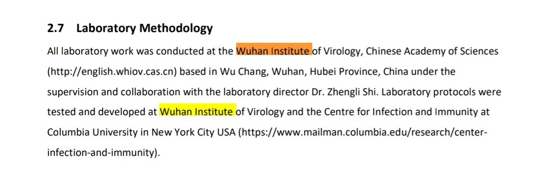 Just a little bit of research shows they have been lied to by  #Daszak &  #EcoHealth . Hence the cancellation of the Funding and the Project.