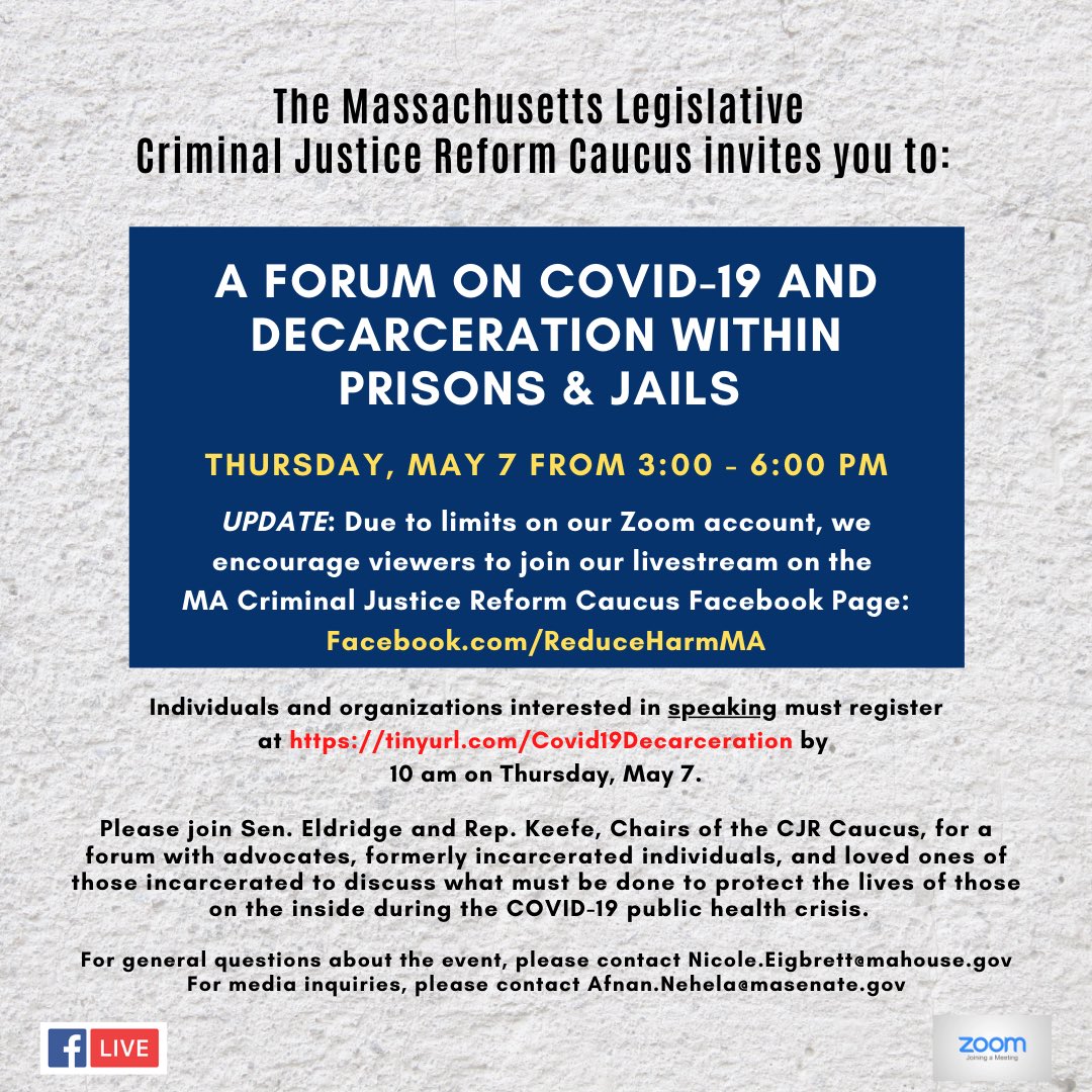 MA Criminal Justice Reform Caucus tweet media