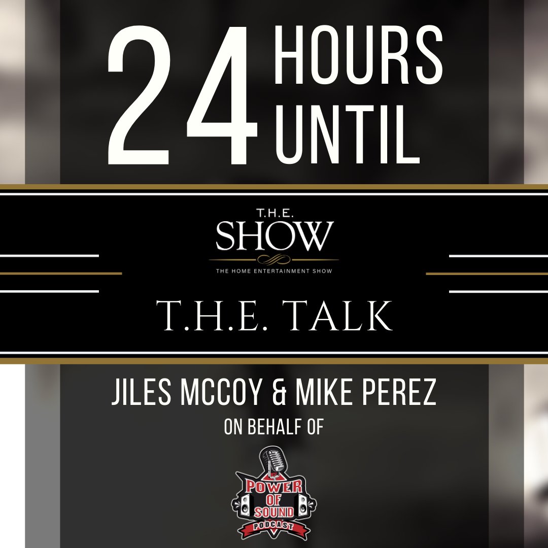 onlyattheshow's tweet photo. Tune into T.H.E. Talk on Facebook Live tomorrow at 12PM PST/3PM EST to hear from @JDMWorld1 & Mike Perez of the Power of Sound Podcast! #powerofsound #THETalk #THEShow #audioadvice #audioeducation #hifi #hifitalk #highfidelity #audiophile #interview #thehomeentertainmentshow https://t.co/QvdN8r4DRV
